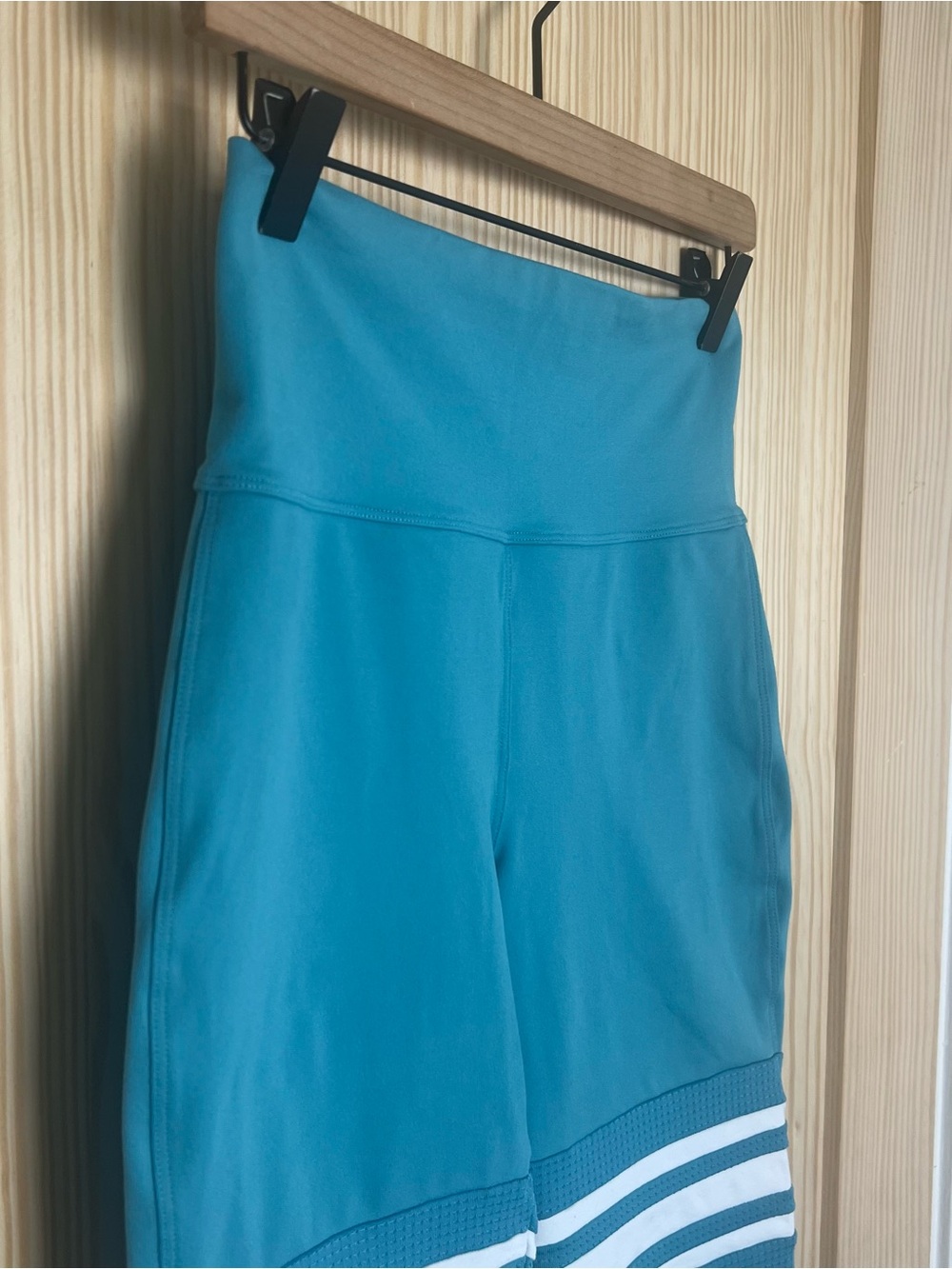 BOMBSHELL SPORTSWEAR-Perform Thigh Highs Leggings Teal Size XL - Picture 3 of 6